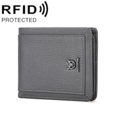 BULL CAPTAIN 07 RFID Antifurto Portafoglio in pelle bovina con più scomparti per carte (grigio)