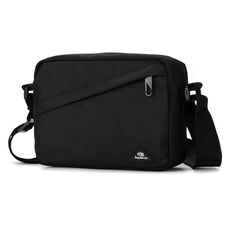 DEABOLAR Borsa a tracolla da uomo, casual, per pendolari, equitazione, portatile, per cellulare (nero)