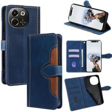 Per Tecno Pova 6 Neo 5G Custodia in pelle con fibbia magnetica Skin Feel (blu)