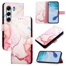 Per Tecno Camon 40 4G PT003 Custodia in pelle con motivo marmo (oro rosa)