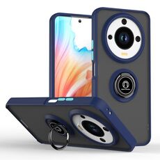 Per Honor X9c Smart Q Shadow 1 Series TPU Hybrid PC Phone Case con anello (blu reale)