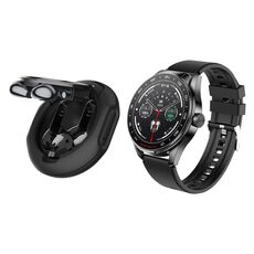 D9 1.46 pollici 2 in 1 Bluetooth Auricolare Smart Watch, Supporto Chiamata Bluetooth / NFC / Frequenza Cardiaca (Nero)