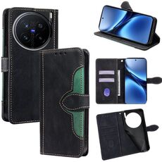 Per vivo X200 Pro 5G Custodia in pelle con fibbia magnetica Skin Feel (nero)