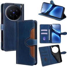 Per vivo X200 Pro 5G Custodia in pelle con fibbia magnetica Skin Feel (blu)