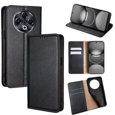 Per Tecno Spark 30 4G Gloss Oil Solid Color Magnetic Leather Phone Case (Nero)