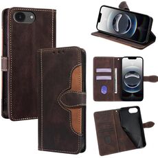 Per iPhone 16e Custodia in pelle con fibbia magnetica Skin Feel (marrone)