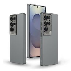 Per Samsung Galaxy S25 Ultra 5G GKK Custodia per telefono PC con obiettivo in scala ultrasottile e tutto compreso (grigio)