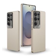 Per Samsung Galaxy S25 Ultra 5G GKK Custodia per telefono PC ultrasottile e all-inclusive con obiettivo in scala (grigio titanio)
