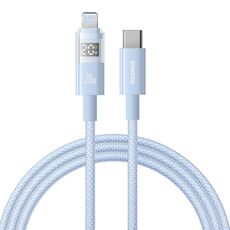 Cavo di ricarica rapida Baseus Display 20W Type-C a 8 pin, lunghezza: 1 m (blu)