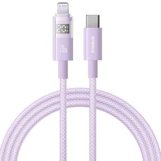 Cavo di ricarica rapida Baseus Display 20W Type-C a 8 pin, lunghezza: 1 m (viola)