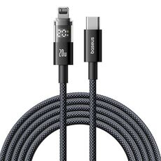 Cavo di ricarica rapida Baseus Display 20W Type-C a 8 pin, lunghezza: 2 m (nero)