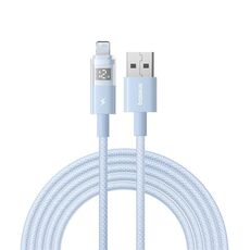 Cavo di ricarica rapida Baseus Display 2.4A USB-A a 8 pin, lunghezza: 2 m (blu)
