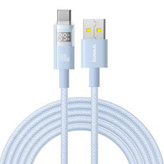 Cavo di ricarica rapida Baseus Display da 100 W USB-A a Type-C, lunghezza: 2 m (blu)