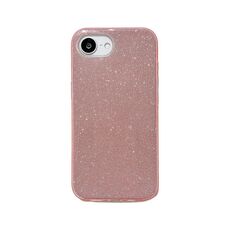 Per iPhone 16e Custodia per telefono in TPU glitterato (rosa)