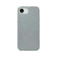 Per iPhone 16e Custodia per telefono in TPU glitterato (argento)