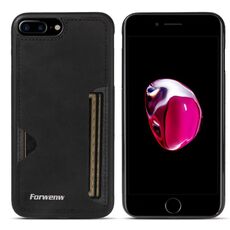 Per iPhone 7 Plus / 8 Plus Forwenw F5 Series Integrated Card Bag Custodia per telefono (nero)