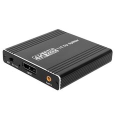 FD 1X2 4K 144HZ Audio Extractor Splitter DisplayPort 1.4 a Dual DisplayPort MST Hub, Spina: Spina USA