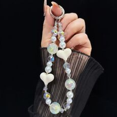 Heidi Beads Love Catena per cellulare (bianco)