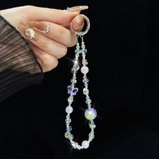Farfalle con perline colorate Heidi Bead Catena per cellulare