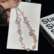 Heidi Beads Bow Pendant Cellulare String (Rosa)