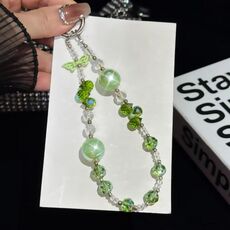 Heidi Beads Ciondolo a fiocco per cellulare (verde)
