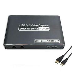 C10 con ingresso microfono/uscita audio Scheda di acquisizione video HDMI 4K Adattatore USB 3.1 per streaming live