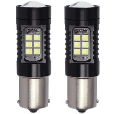 1 paio di fendinebbia a LED ad alta potenza per auto a luce bianca (1156)