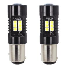 1 paio di fendinebbia a LED ad alta potenza per auto a luce bianca (1157 BAY15D)
