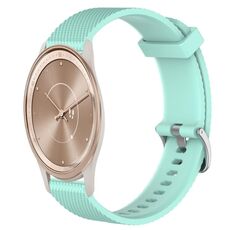Per GarminMove Trend 20mm cinturino in silicone testurizzato con diamanti (verde acqua)