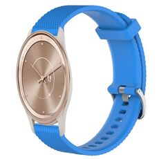 Per GarminMove Trend 20mm cinturino in silicone testurizzato con diamanti (blu cielo)