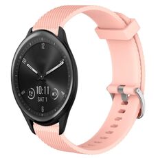 Per Garmin Vivomove Sport 20mm cinturino in silicone testurizzato con diamanti (rosa)
