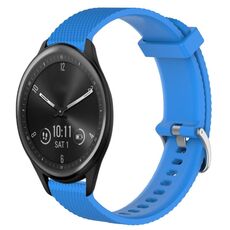 Per Garmin Vivomove Sport 20mm Cinturino in silicone testurizzato con diamanti (cielo blu)