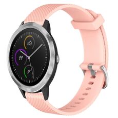 Per Garmin Vivoactive3 Cinturino in silicone testurizzato con diamanti da 20 mm (rosa)