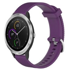 Per Garmin Vivoactive3 Cinturino in silicone testurizzato con diamanti da 20 mm (viola)