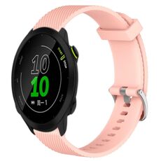 Per Garmin Forerunner 158 20mm cinturino in silicone testurizzato con diamanti (rosa)