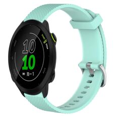 Per Garmin Forerunner 158 20mm cinturino in silicone testurizzato con diamanti (verde acqua)