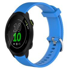Per Garmin Forerunner 158 20mm cinturino in silicone testurizzato con diamanti (cielo blu)