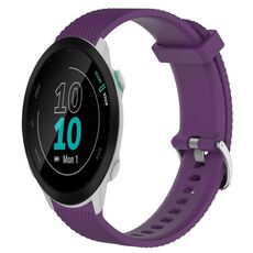 Per Garmin Forerunner 55 20mm cinturino in silicone testurizzato con diamanti (viola)