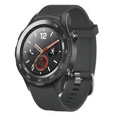 Per Huawei Watch 2 Cinturino in silicone testurizzato con diamanti da 20 mm (grigio scuro)