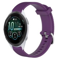 Per cinturino per orologio Garmin Forerunner 265S 18 mm in silicone testurizzato con diamanti (viola)