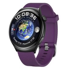Per Huawei Watch GT3 SE 22mm Cinturino in silicone testurizzato con diamanti (marrone)