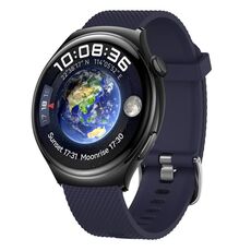 Per Huawei Watch GT3 Pro 46mm 22mm Cinturino in silicone testurizzato con diamanti (viola)