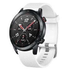 Per Huawei Watch Buds 22mm Cinturino in silicone testurizzato con diamanti (bianco)