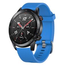 Per Huawei Watch Buds 22mm Cinturino in silicone testurizzato con diamanti (blu notte)