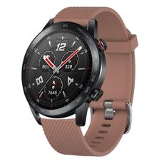 For Honor Watch GS 3i 22mm Cinturino in silicone testurizzato con diamanti (rosa)