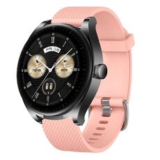 Per Huawei Watch GT3 46mm 22mm Cinturino in silicone testurizzato con diamanti (nero)