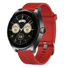 Per Huawei Watch GT3 46mm 22mm Cinturino in silicone testurizzato con diamanti (grigio scuro)