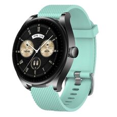 Per Huawei Watch GT3 46mm 22mm Cinturino in silicone testurizzato con diamanti (blu cielo)