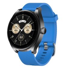 Per Huawei Watch GT3 46mm 22mm Cinturino in silicone testurizzato con diamanti (blu notte)