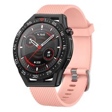Per Huawei Watch GT Runner 22mm Cinturino in silicone testurizzato con diamanti (nero)